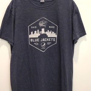 ❤️🟰💲⬇️ Columbus Blue Jackets Pepsi Promo Shirt. NHL, Hockey Men's XL ?